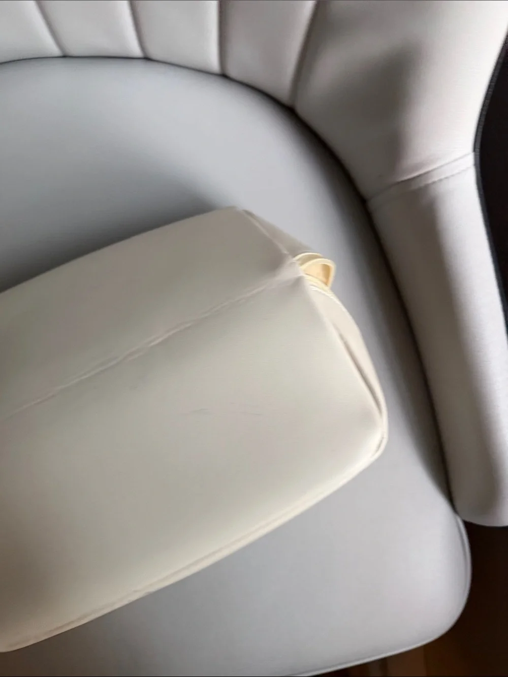 Cream Travel Cosmetic Case